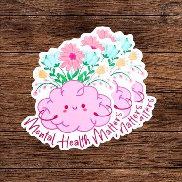 Imagem de 3 peças adesivos sensoriais de saúde mental terapeuta decoração de escritório conselheiro deve ter tiras calmantes adesivos para garrafa de água janela laptop