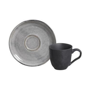 Imagem de Xicara De Café Pires 120Ml Cerâmica Bio Dust Porto Brasil