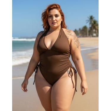 Imagem de Biquini Maiô Com Amarração Conforto E Estilo Moda Plus Size - SUSSURRO