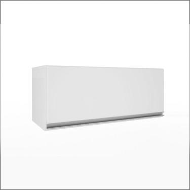 Imagem de Armário Top Class Geladeira 0,80 1 Porta Basculante Branco Brilho Batrol Branco Brilho