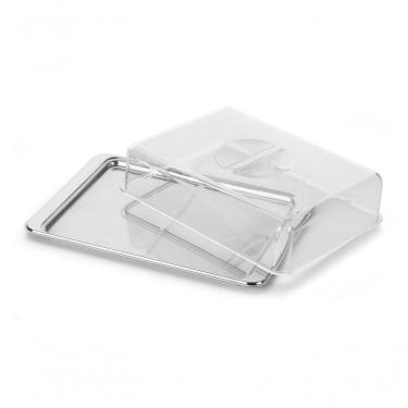 Imagem de Porta Frios Dividido Base Inox Geladeira Presunto Queijo Pop