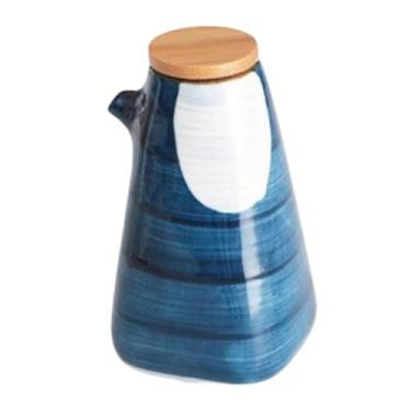 Imagem de SiaBiced Dispensador de óleo de cerâmica para cozinha com tampa, pequeno, para vinagre, azeite e shoyu, Style B