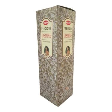 Imagem de Incenso Indiano Hem Precious Jasmim - Plenitude e Harmonia Cx.25un.8v.