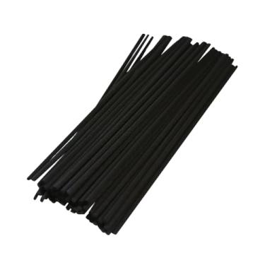 Imagem de GSHLLO 50 Palhetas de difusor de palheta de 4 mm x 30 cm de comprimento, refil espesso de fragrância, palhetas difusoras de óleo essencial de palheta para aromaterapia, bastões de aroma, refil de óleo