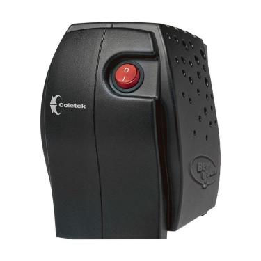 Imagem de Estabilizador 300va Coletek, Monovolt 115v, 4 Tomadas, Preto - Es-300va-m