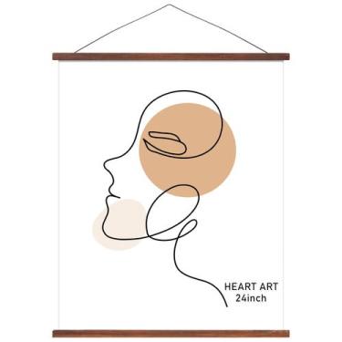 Imagem de Suporte de pôster magnético com moldura HEART ART para 24x36, 24x18, 2