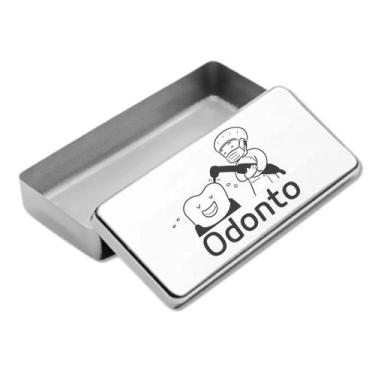 Imagem de Estojo Inox Autoclavavel Personalizado a Laser Odontologia - LOVE SAUD