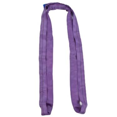 Imagem de Eslinga de elevação redonda 1t, tiras flexíveis pes sem fim, acessórios de equipamento de guindaste de alta resistência para construção de máquinas de navios, roxo 55mm (campeonato mundial)