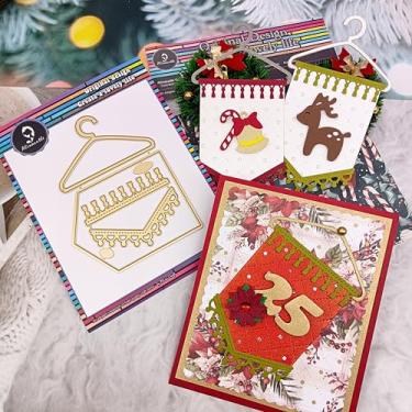 Imagem de Alinacutle Cut Dies Caixa de sombra/bilhete/placa de fundo de estrela corte de metal cortado para embalagem de presentes, artesanato de papel feito à mão, faça você mesmo, festival de aniversário