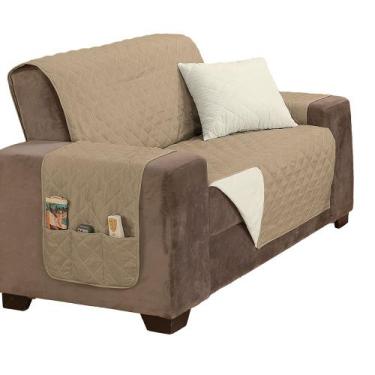 Imagem de Capa Protetora de Sofá King 2 Lugares Manu Matelado Dupla Face - Lace 