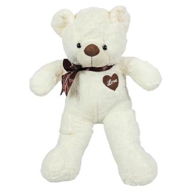 Imagem de Urso De Pelúcia Lacinho Lateral Coração LOve 52cms (Branco)