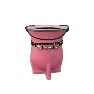 Imagem de Copos de Mate,Cuia Chimarrao，Cuia Termica，Conjunto para Chimarrão: Pulseira Colorida e Copo (Rosa bebê + coração)