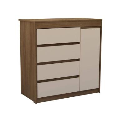 Imagem de Cômoda Uni com Sapateira 1 Porta 4 Gavetas Luciane
