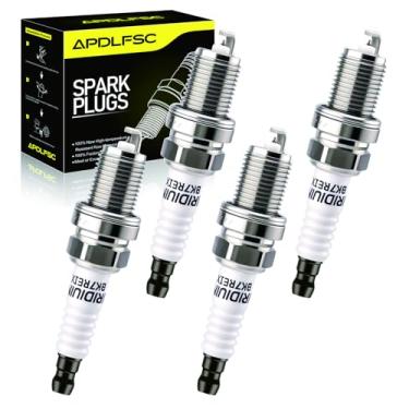 Imagem de Pacote com 4 velas de ignição Iridium 6988 BKR7EIX-11 compatível com Honda Civic 2006-2011, 2000-2009 S2000, 2001 Acura Integra, 2007-2010 CSX, 2002 RSX, 2003 2004 2000 5 2000 6 RSX
