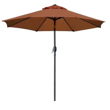 Imagem de Ombrelone Guarda Sol 3m Com Manivela Articulado Jardim Piscina Maresias Marrom - AMZ