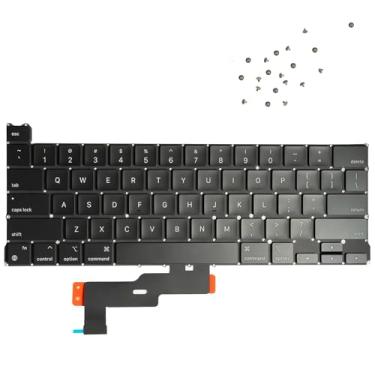 Imagem de Zetqyn Teclado A2338 de substituição para MacBook Pro 13,3 polegadas A2338 2020 ano + parafusos de teclado (sem luz de fundo