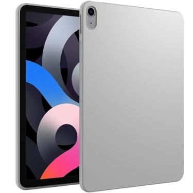 Imagem de WOGROO Capa para iPad Air 11 polegadas (M3/M2-2025/2024), iPad Air 6ª geração/iPad Air 5th 2022/Air 4th 2020 10,9 polegadas, capa protetora de TPU macio de design fino para tablet Air 6/5/4, cinza