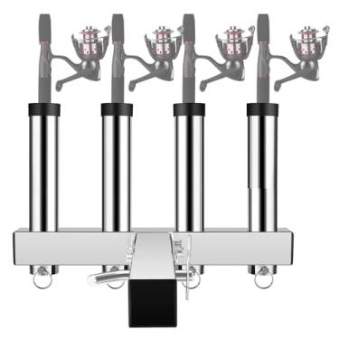 Imagem de Suporte de vara de carro | Suporte de vara de pesca para armazenamento SUV | Organizador de armazenamento de acessórios para veículos para organização de viagens, van automotiva, trailer, caminhão