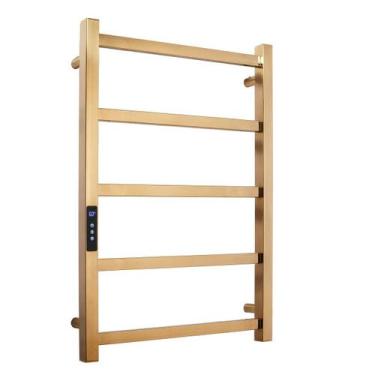 Imagem de Toalheiro Elétrico Aço Inox Térmico 70X50 - Dourado - 110V - Fino Inox