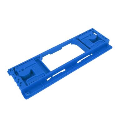 Imagem de SALALIS Modelo de Dobradiça de Batente de Porta, Ferramenta de Corte de Precisão de Construção ABS Resistente para Projetos de Renovação de Casa, Azul