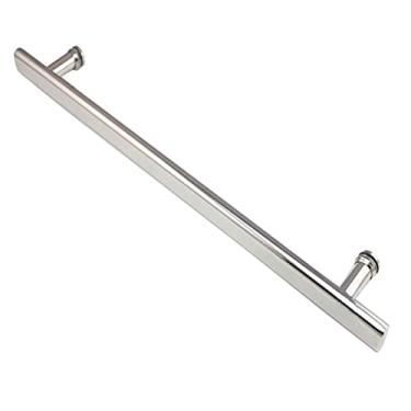 Imagem de STXYANGV Conjuntos de substituição de maçanetas e puxadores de porta de chuveiro para porta de vidro, maçanetas de porta de banheiro para tela de box de chuveiro, hotel (tamanho: 550 mm)