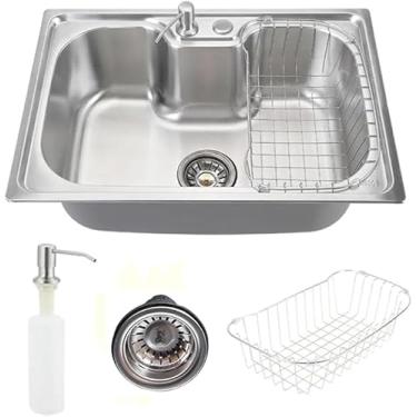 Imagem de Cuba para Cozinha Aço Inox 304 Gourmet com Acessórios 60X42