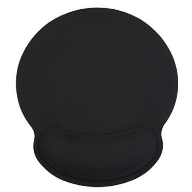 Imagem de LONNAONE Mouse pad suporte para descanso de pulso, tapete de mouse ergonômico de espuma de memória 23 x 25 cm base de borracha antiderrapante para alívio da dor para computador, laptop (espuma preta)