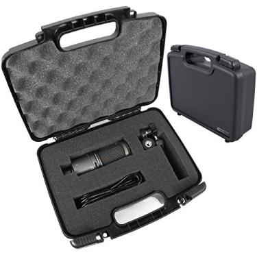 Imagem de CASEMATIX Capa rígida para microfone compatível com Audio Technica ATR2500x, ATR2100 USB, AT2022 Studio e mais com acessórios para microfones USB - apenas capa