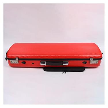Imagem de Estojo De Violino Tamanho 4/4 Fibra De Carbono Preta Suporte De Carga De Alta Resistência 200 Kg Com Trava De Código Fino Estojo Oblongo Tamanho Completo Estojo de Violino (Color : 01)