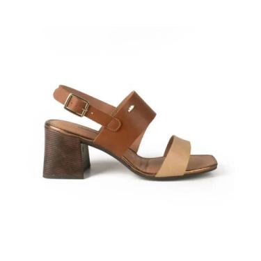 Imagem de Sandália Feminina Salto Médio Dakota Y9192 Caramelo, Caramelo, 35