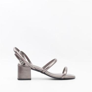 Imagem de Sandália Salto Bloco - Di Valentini, Onix, 37