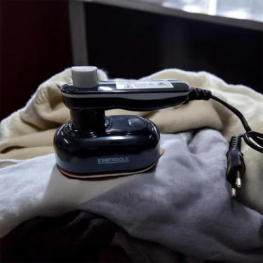 Imagem de Ferro de Passar Portátil Bivolt – Compacto, Leve e Prático para Viagens e Casa – Preto