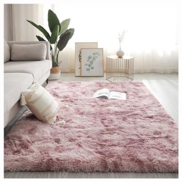 Imagem de SPXMQSS Tapetes extra grandes para sala de estar, tapetes peludos macios para quarto, tapete lavável, antiderrapante, resistente ao desgaste e respirável, para sala de estar, quarto, quarto de