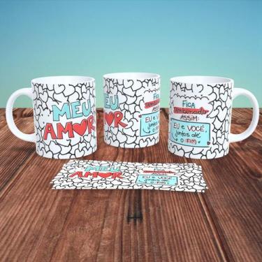 Imagem de Caneca de Porcelana 325ml Personalizada Casal Decorada Casal 6 - Gener