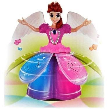 Imagem de Boneca Dançarina Angel Musical  Luz Som Rotação 360 Graus!! - DM TOYS