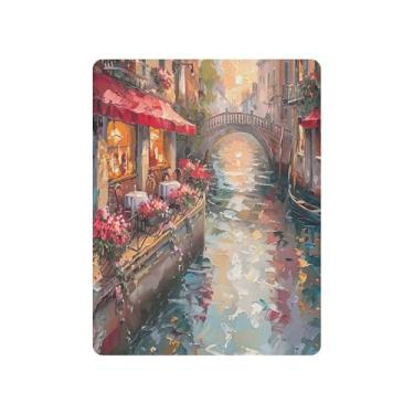 Imagem de xigua Lençol de berço italiano com pintura a óleo para meninas e meninos, lençol macio e respirável adequado para berço padrão e cama infantil 68 x 99 cm