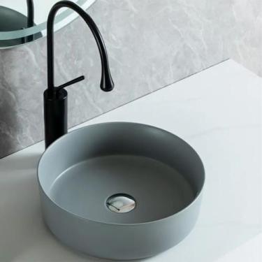 Imagem de Cuba Deend De Cerâmica GrezzaGrigia Para Banheiro 36x36x12 cm