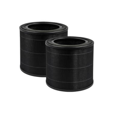 Imagem de Nispira JL-AP-TB01 Filtro de substituição para purificadores de ar AirExpect & AirExtend, HEPA verdadeiro de 3 estágios e filtro de ar de carvão ativado, pacote com 2