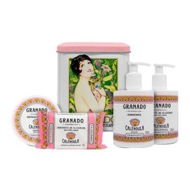 Imagem de Kit Granado Terrapeutics Sabonete + Sabonete Líquido + Hidratante + Manteiga Corporal + Lata-Unissex