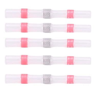 Imagem de Ymiko Conectores do Fio do Selo da Solda Psiquiatra Calor de 50 Pces, Jogo Quente Impermeável Terminais Derretimento para Reparos Elétricos (SST-S21 (vermelho))