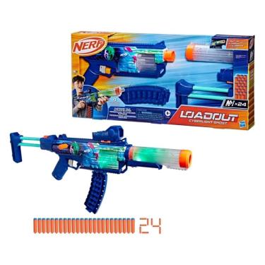 Imagem de Lançador de Dardos Nerf Loadout Cyberlight Ghost Com Luz - Hasbro