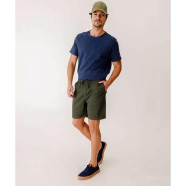 Imagem de Bermuda Masculina Sarja Bolsos MR-25113, Verde, 44