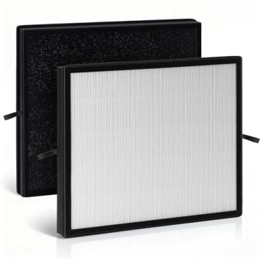 Imagem de Leemone Filtro de substituição PetAir Pro, compatível com purificador de ar Blueair PetAir Pro para cama de animais de estimação, quartos grandes, pacote com 2