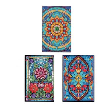 Imagem de MaiYiYi 3 PCS Datura Notebook Diamond Painting Kit Flower Diary Book Diamond Art Kits for Adults Mandragora Notepad Crystal Diamond Painting for Study Home Office Art Drawing (20X14 CM)