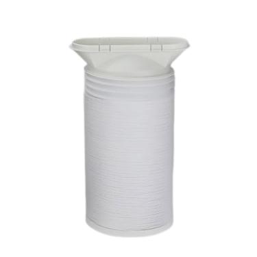Imagem de GLOGLOW Mangueira de Exaustão, Polipropileno Espessado para Longa Vida útil, Macia e Elástica, Com Resistência a Altas Temperaturas, para Ar Condicionado (Branco [anel de cartão de 15 cm + interface)