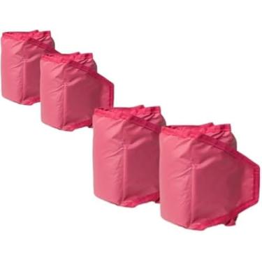 Imagem de Kit Caneleiras para Musculação, 2 Pares, 0,5kg e 1kg cada, cor Rosa, para Exercícios Físicos