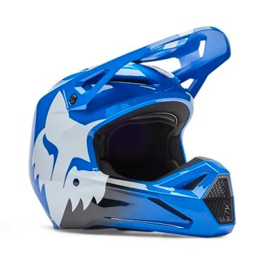 Imagem de Fox Racing Capacete unissex V1 Shield Motocross Dirt Bike, Azul, PP