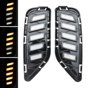 Imagem de MOFANS Luz de LED para corrida diurna de para-choque dianteiro para Infiniti QX60 2022 2023 2024 2025 lado esquerdo direito luz de neblina DRL