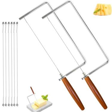Imagem de Kit de fatiador de queijo, acessórios de faca de cozinha, cortador de queijo, componentes de aço inoxidável, faça você mesmo para fazer tábuas de corte de queijo para presentear com este kit de