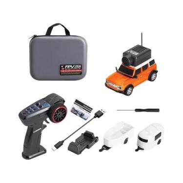 Imagem de Carro Mini RC Em Escala 1/64 Com Câmera HD Controle Remoto De 24GHz Co